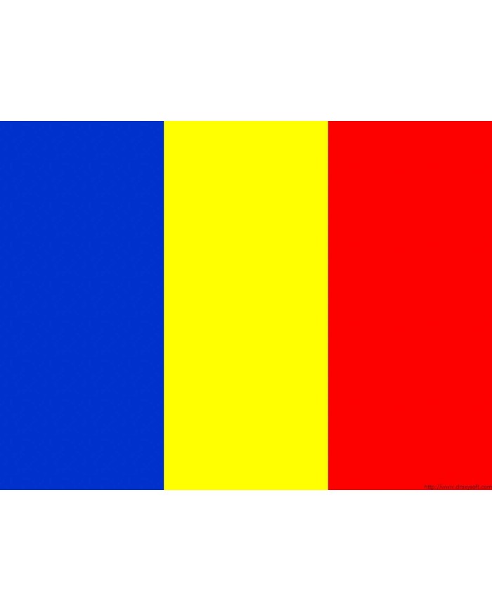 Bandera Rumanía 10 x 15 cms.