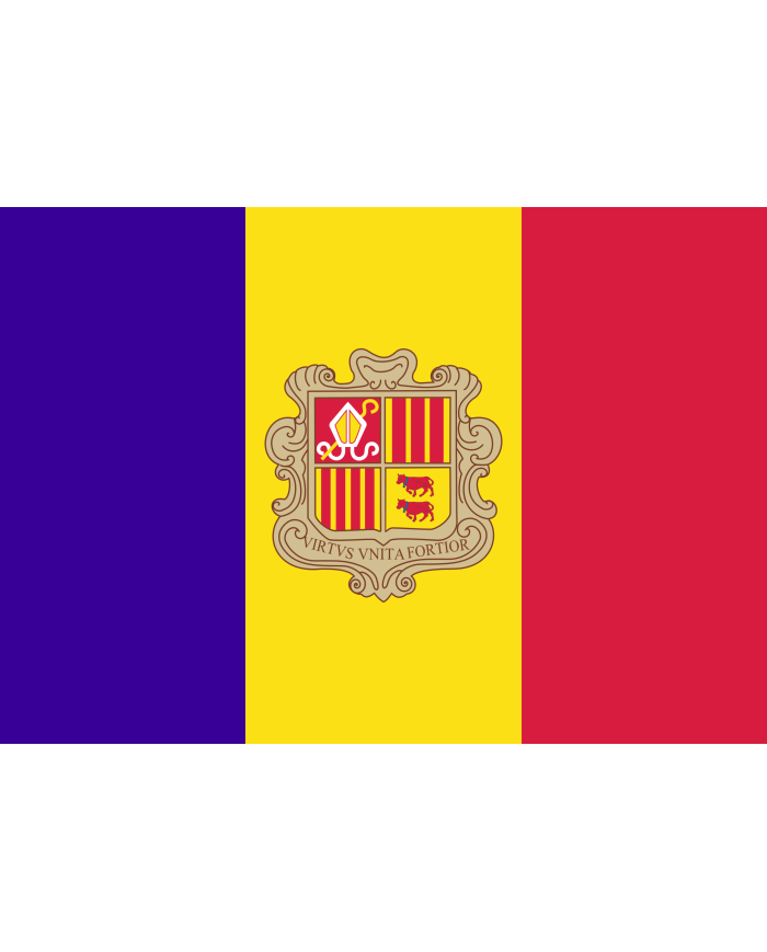 Bandera Andorra exterior