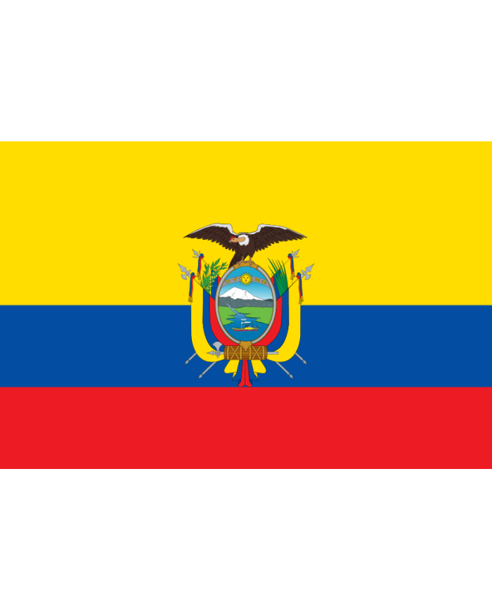 Bandera Ecuador 10 x 15 cm. Bandera Ecuador 10 x 15 cm.
