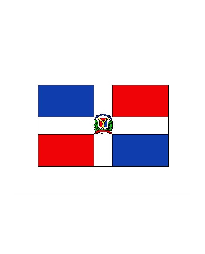 Bandera República Dominicana 10 x 15 cm. Bandera República Dominicana 10 x 15 cm.