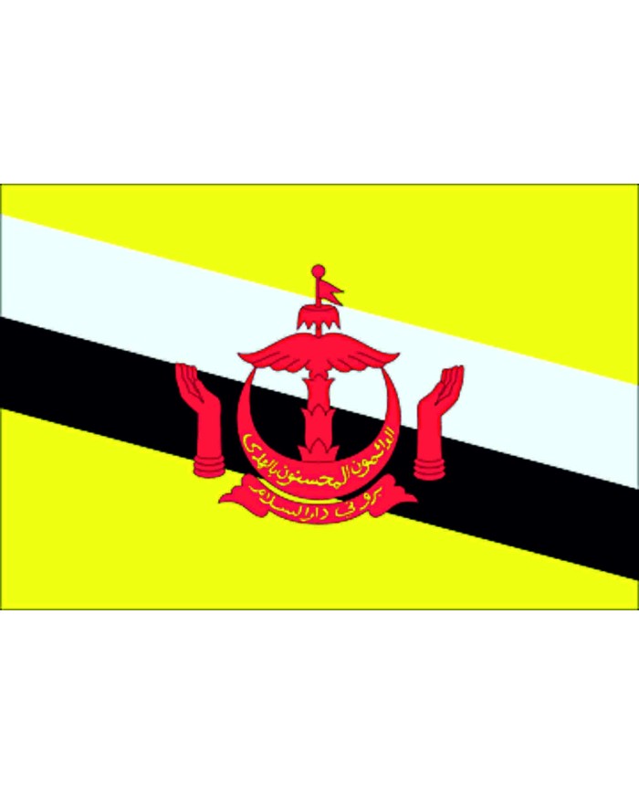 Bandera Brunei 10 x 15 cm. Bandera Brunei 10 x 15 cm.