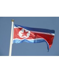 Bandera Corea del norte exterior