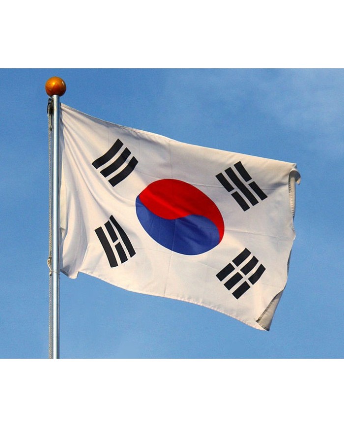 Bandera Corea del sur exterior