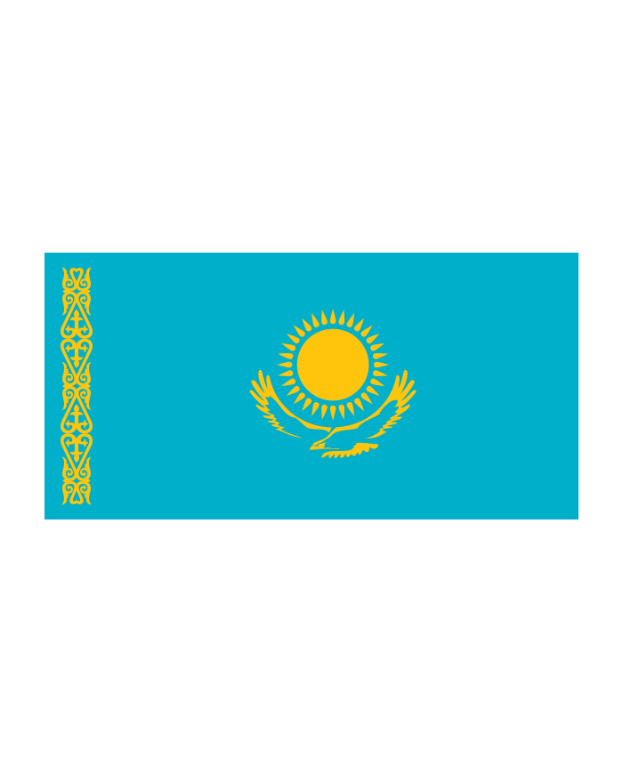 Bandera Kazajistán exterior Bandera Kazajistán exterior