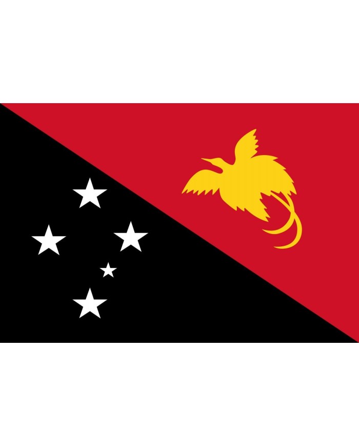 Bandera Papúa Nueva Guinea exterior Bandera Papúa Nueva Guinea exterior