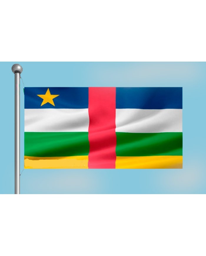 Bandera República Centro Africana exterior