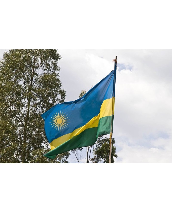 Bandera Ruanda exterior