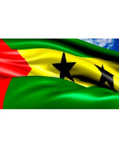 Bandera Santo Tomé y Principe exterior