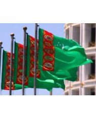 Bandera Turkmenistán exterior