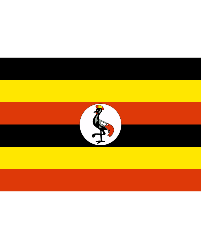 Bandera Uganda 10 x 15 cm. Bandera Uganda 10 x 15 cm.