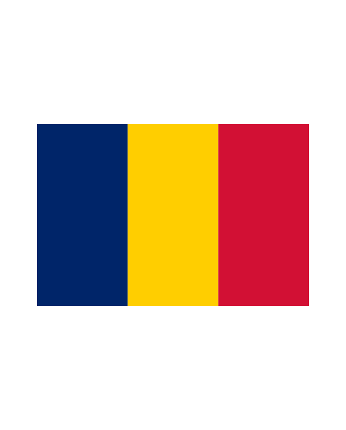 Bandera Chad 10 x 15 cm. Bandera Chad 10 x 15 cm.
