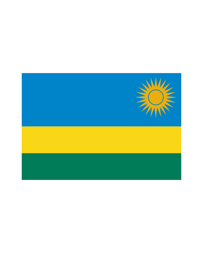 Bandera Ruanda exterior