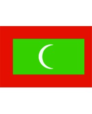 Bandera Maldivas 10 x 15 cm.