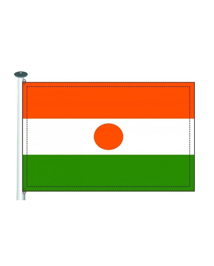 Bandera Níger exterior