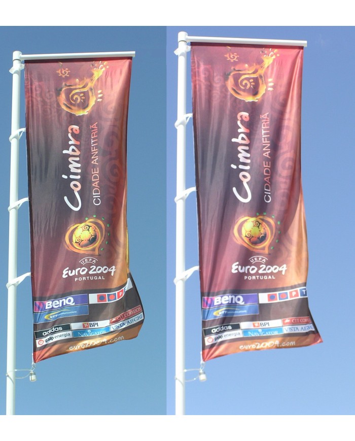 Mástil fibra de vidrio  8 metros con potencia.