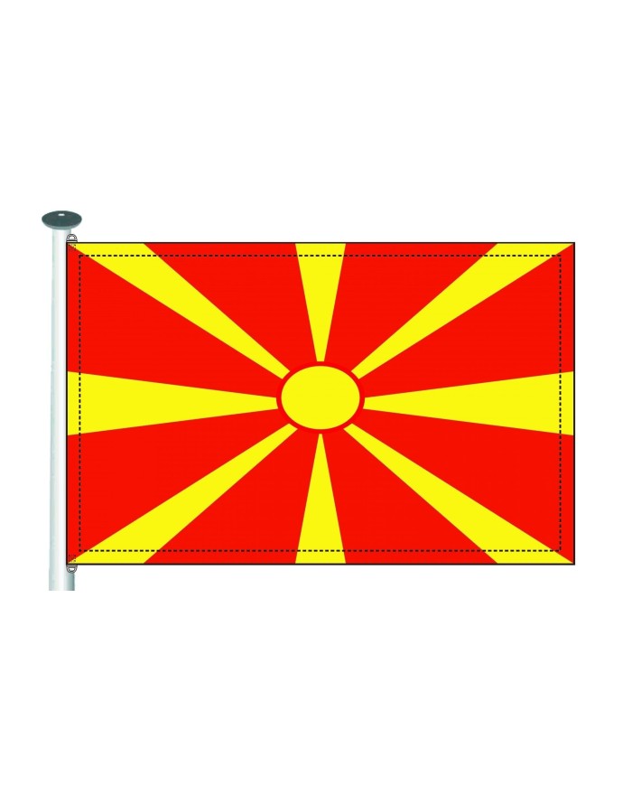 Bandera Macedonia exterior Bandera Macedonia exterior