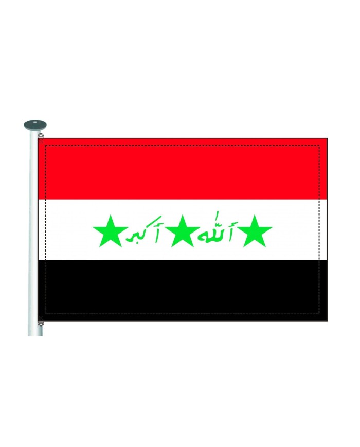 Bandera Irak exterior