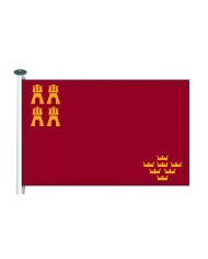 Bandera Murcia exterior. Bandera Murcia exterior.