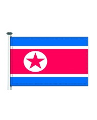 Bandera Corea del norte exterior