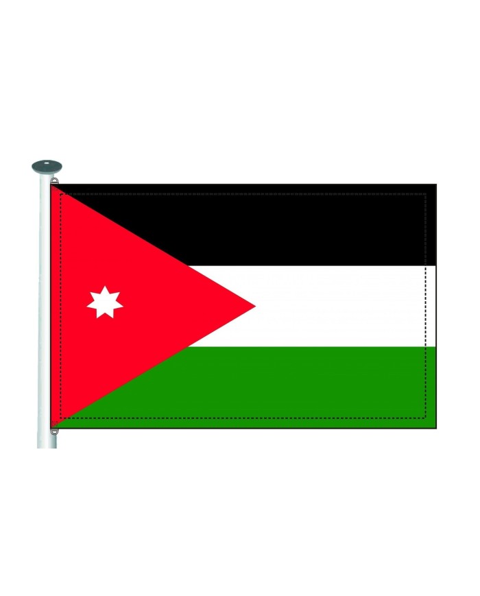 Bandera Jordania exterior Bandera Jordania exterior