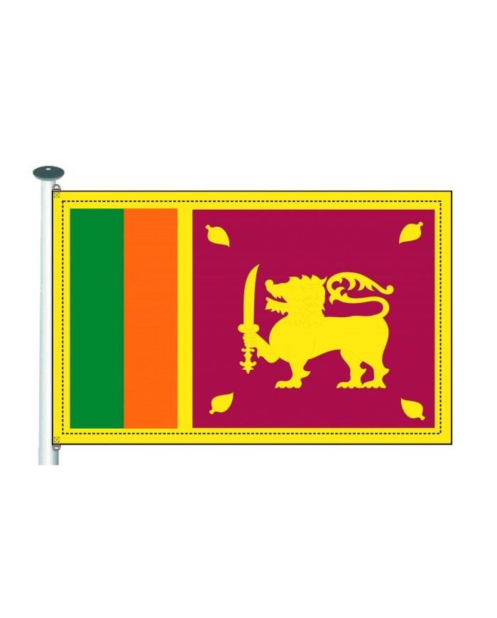 Bandera Sri Lanka exterior
