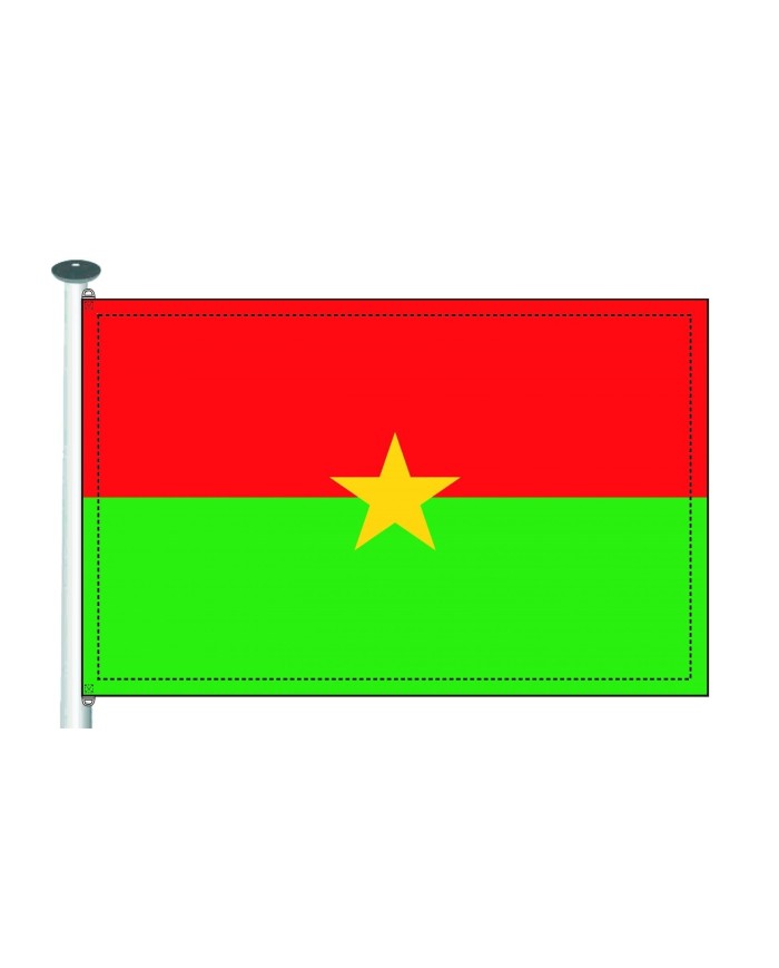 Bandera Burkina Faso exterior