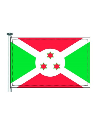 Bandera Burundi exterior Bandera Burundi exterior
