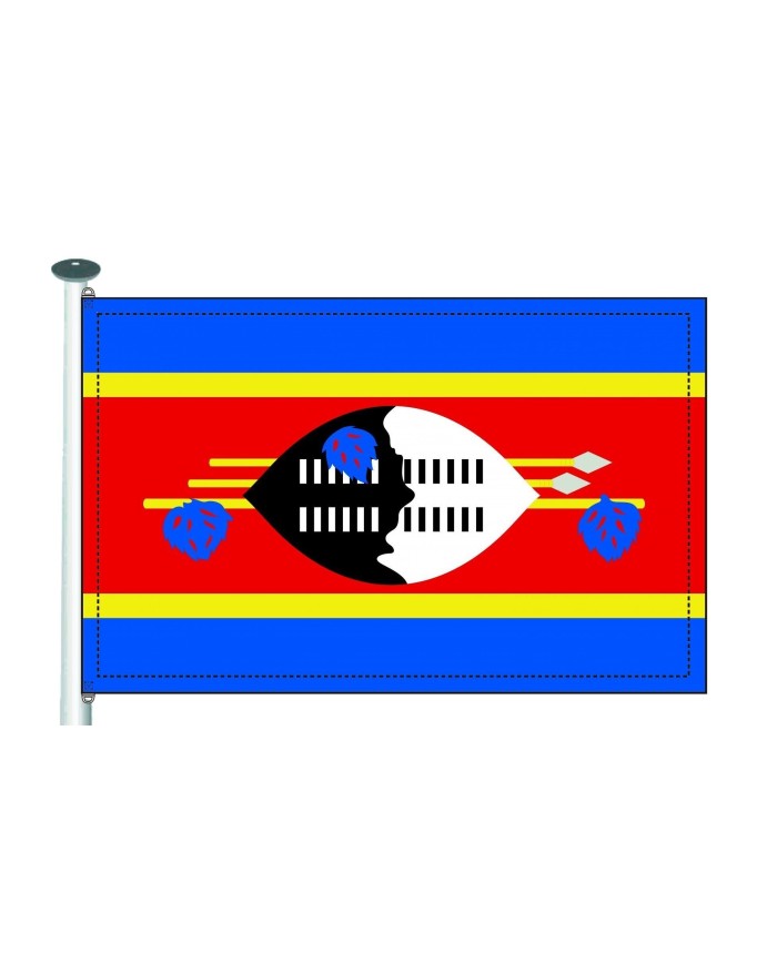 Bandera Swazilandia exterior Bandera Swazilandia exterior