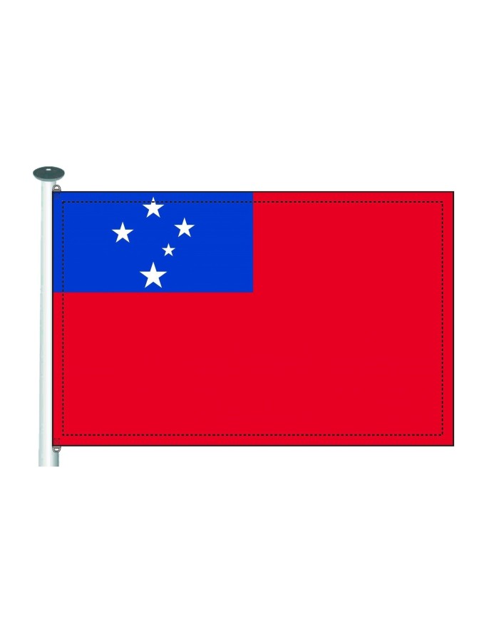 Bandera Samoa occidental exterior