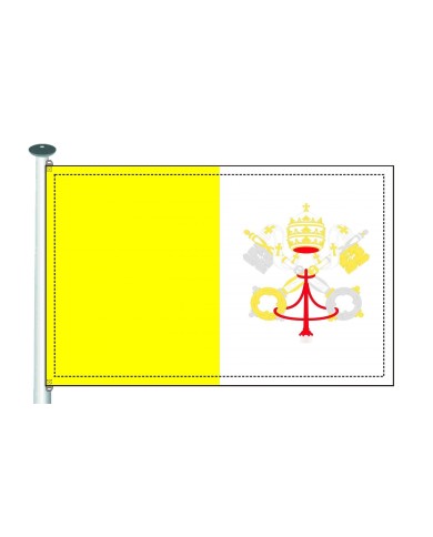 Bandera Vaticano 10 x 15 cm. Bandera Vaticano 10 x 15 cm.