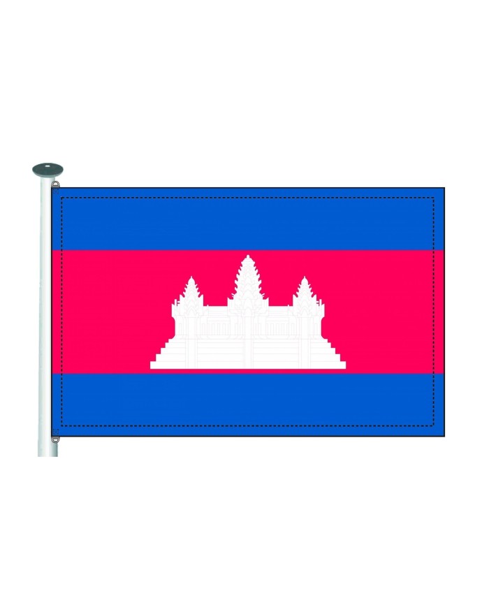 Bandera Camboya 10 x 15 cm.
