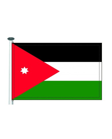 Bandera Jordania 10 x 15 cm. Bandera Jordania 10 x 15 cm.