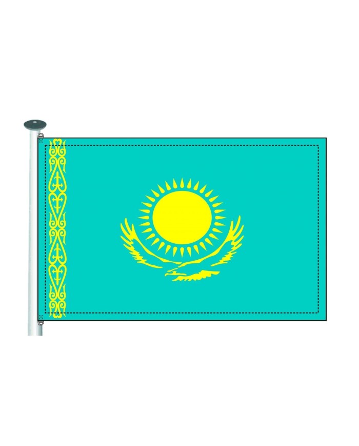 Bandera Kazajistán 10 x 15 cm Bandera Kazajistán 10 x 15 cm