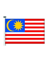 Bandera Malasia 10 x 15 cm.