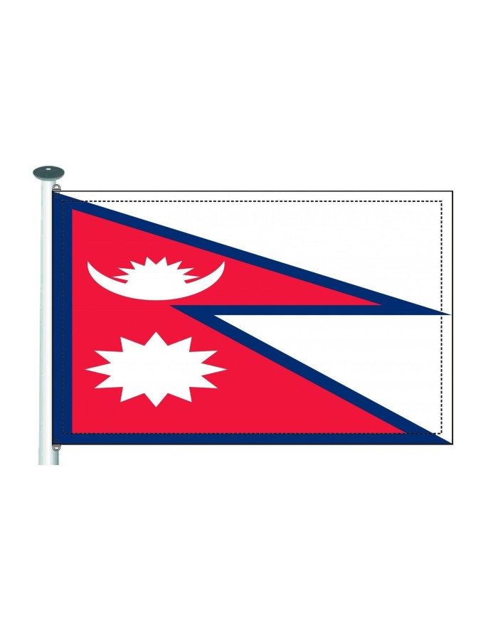 Bandera Nepal 10 x 15 cm. Bandera Nepal 10 x 15 cm.