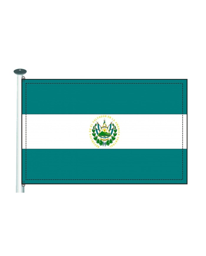 Bandera el Salvador 10 x15 cm.