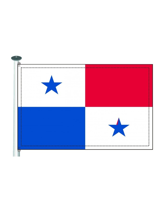 Bandera Panamá 10 x 15 cm.