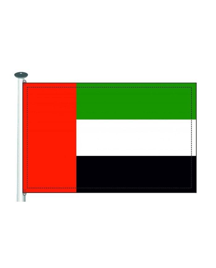 Bandera Emiratos Árabes 10 x 15 cm. Bandera Emiratos Árabes 10 x 15 cm.