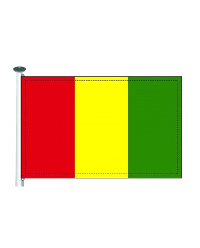 Bandera Guinea 10 x 15 cm.