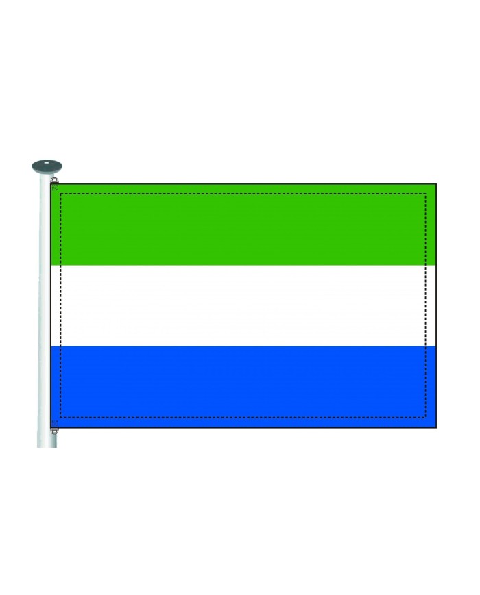Bandera Sierra Leona 10 x 15 cm. Bandera Sierra Leona 10 x 15 cm.