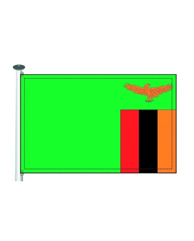 Bandera Zambia 10 x 15 cm. Bandera Zambia 10 x 15 cm.