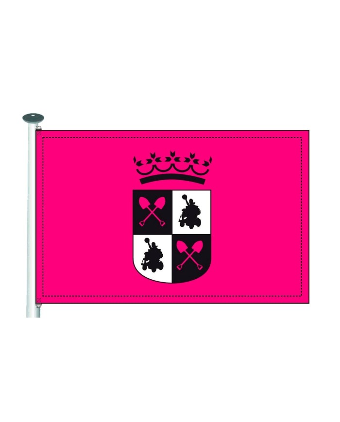 Bandera Escudo Olímpico de Moderdonia