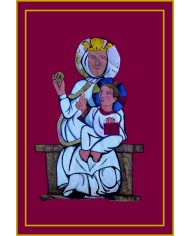 Bandera Medieval Virgen y Niño