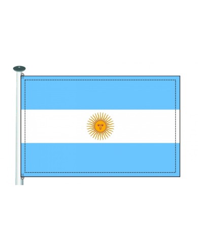 Bandera Argentina sobremesa 10x15 cm.