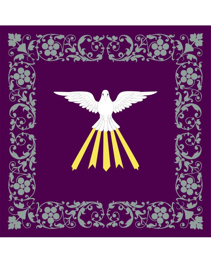 Bandera Espíritu Santo modelo Estandarte Bandera Espíritu Santo modelo Estandarte