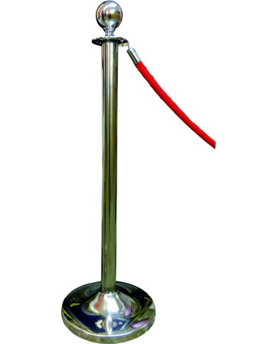 Separador base cónica plateado con bola