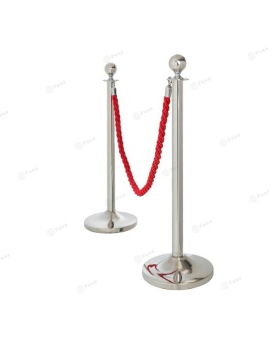 Separador base cónica plateado con bola