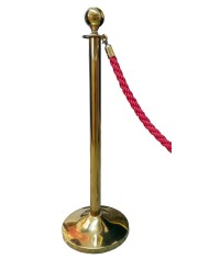 Separador base cónica acero inoxidable dorado con bola