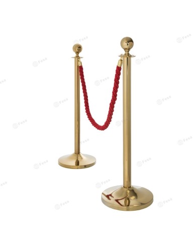 Separador base cónica acero inoxidable dorado con bola