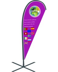 Bandera personalizada modelo gota